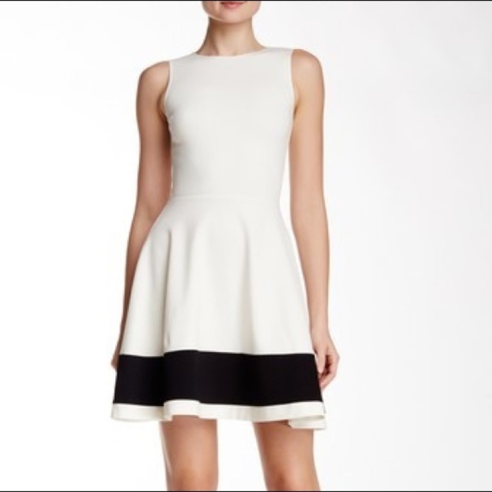 🌸Love Ady Colorblock Hem Fit & Flare Dress